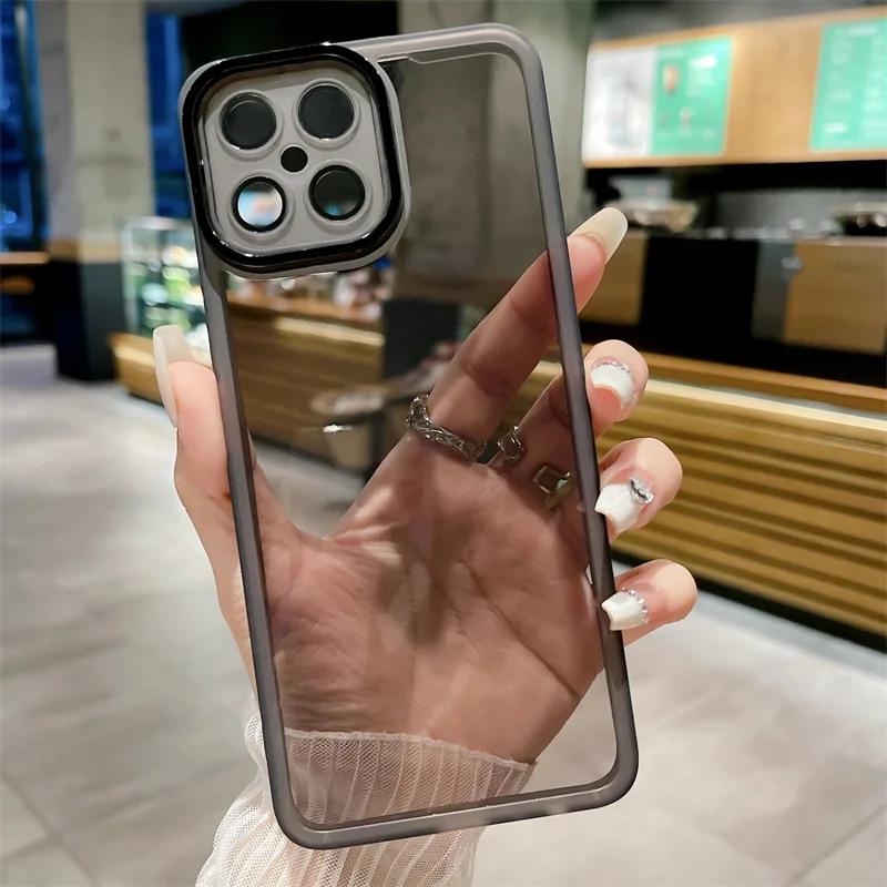 

Прозрачный силиконовый чехол для Huawei Honor X8 X7 X6 X8a X7a X6s X50 X7B X8B 200 Pro Magic 5 6 Lite Защитное стекло для объектива Задняя крышка Nova 9 Se HONOR X8 4G/X30i чёрный