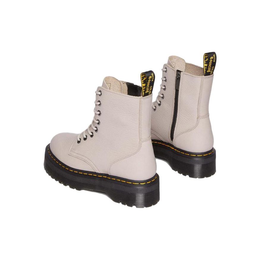 Dr. Martens Jadon 3 Pisa Leather Platform Boot Vintage Taupe Unisex Sneakers Cream 31159348