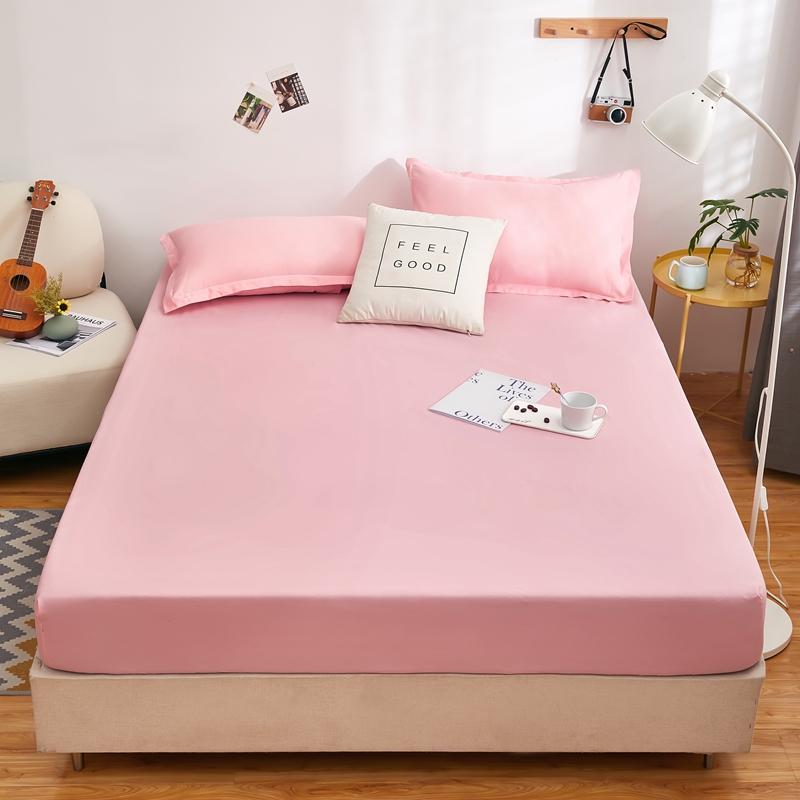 Waterproof Fitted Sheet Home Elastic Bedsheet Skin-friendly Bed Cover Sabanas Para Cama Floral Style Bed Linen(No Pillowcase)