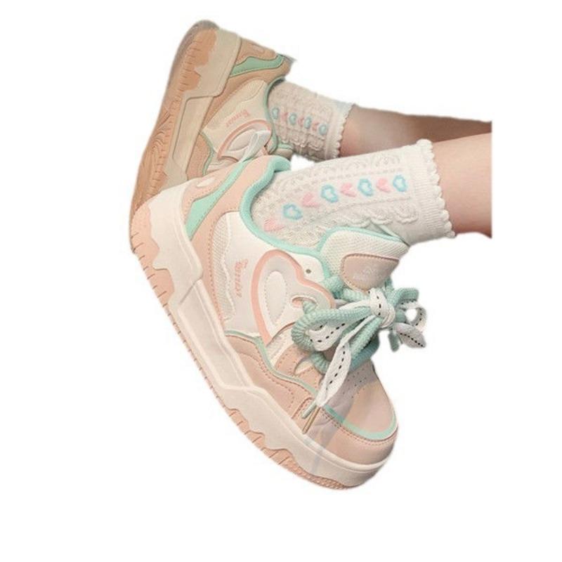 Thick-soled heightening little white shoes women's autumn new niche versatile dopamine student casual board shoes