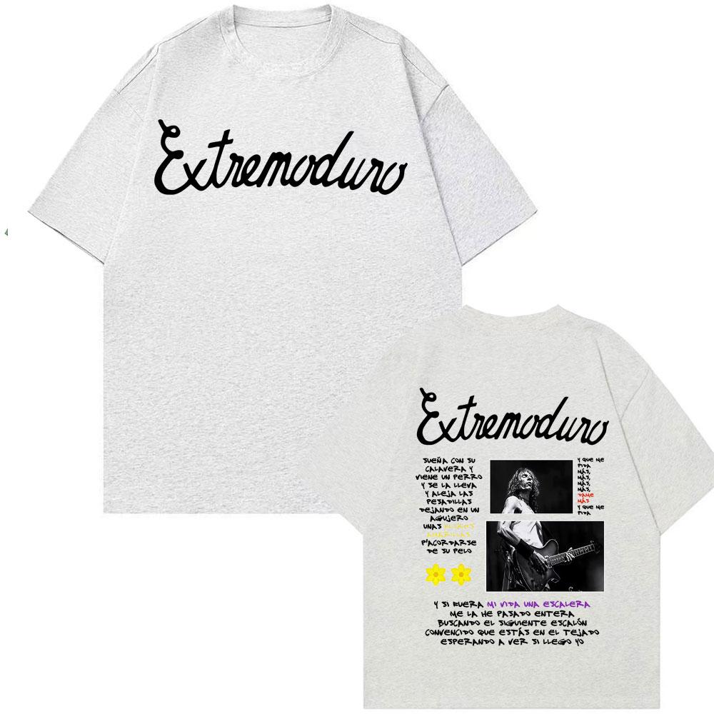 Rock Extremoduro Tour 2025 Merch Band Men's and Women's T-Shirt Fashion Short Sleeve Vintage Hip Hop Punk Style Cotton T-Shirt