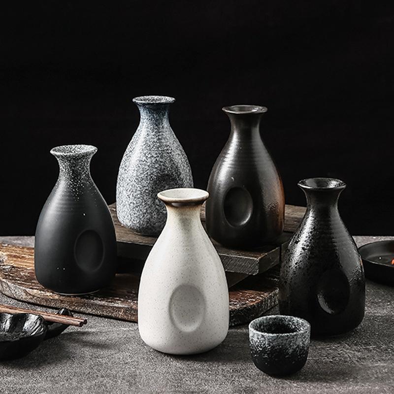 Japanese Sake Kettle Household Ceramic Baijiu Dispenser Baijiu Bottle Wine Cup Bar Restaurant Drinking Supplies Accessories