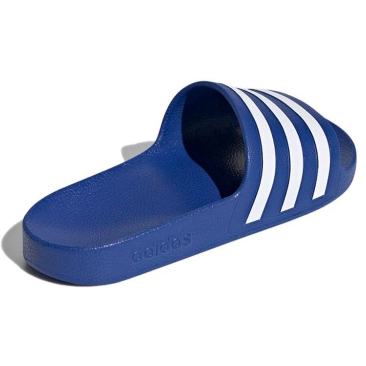 adidas Adilette Aqua Outdoor Flat Sports Rubber Sole Non-Slip Slide Sandals Women Footwear Blue White EG1605