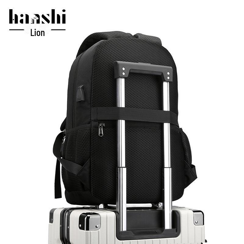 Men's Business Commuter Backpack - High-End Travel, Large-Capacity, Waterproof Laptop Bag