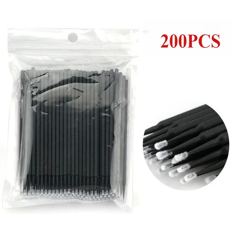 100/200/500/1000PCS Cotton Swab  Extension Disposable Eyelash Glue Cleansing Brushes Applicator Sticks Makeup Tools