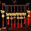 Chinese New Year Decorations 2026 Year of Horse Lucky Feng Shui Charm Zodiac Horse Hanging Tassel Pendant for Fortune Wealth Success Home Car Bonsai