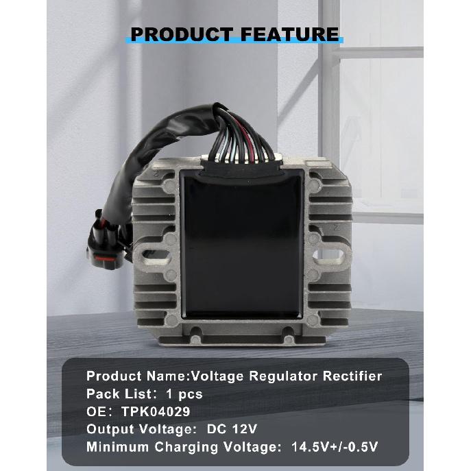 ECCPP Voltage Regulator Rectifier Fit for 2005-2009 Suzuki GSXR1000 2006-2009 Suzuki GSXR600 2006-2009 Suzuki GSXR750 Motorcycle Regulator Rectifier