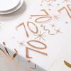 18 30 50 60 70th Birthday Table Runner Birthday Table Party Supplies Rose Gold Hot Stamping Mesh Table Runner Birthday Decor