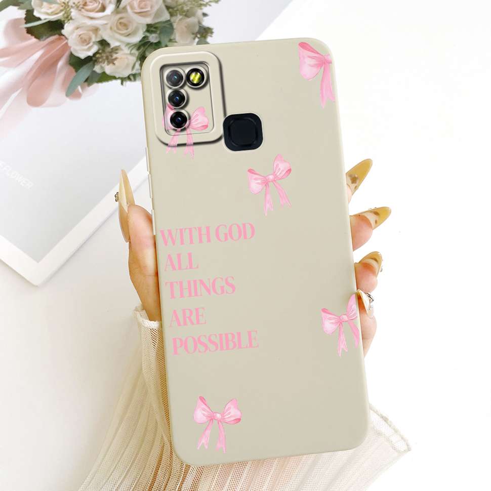 For Infinix Hot 10 Lite X657B Case Cute Cartoon Cat Print Silicone Back Cover For Infinix Hot 10Lite Phone Protection Cases