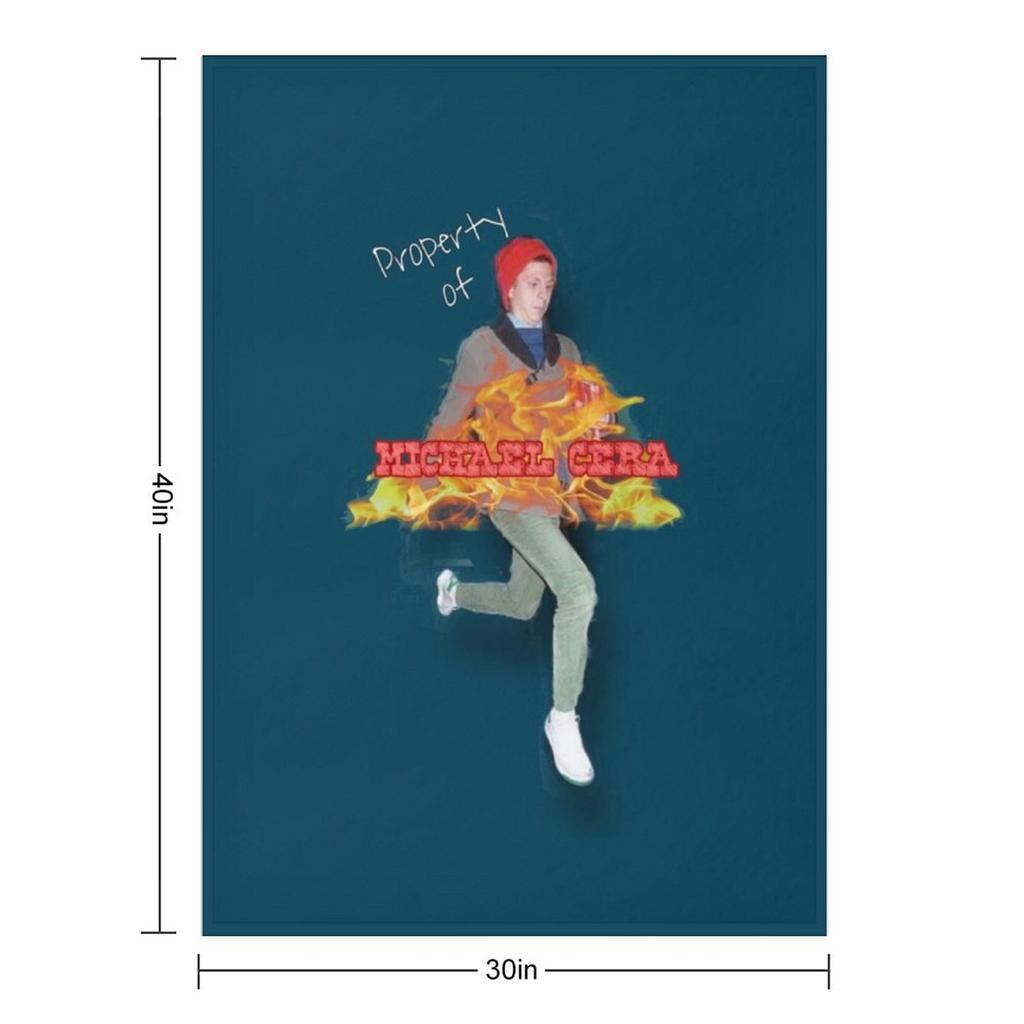 Property of Michael Cera Relaxed Fit Throw Blanket Luxury St heavy to sleep halloween Luxury Designer Blankets