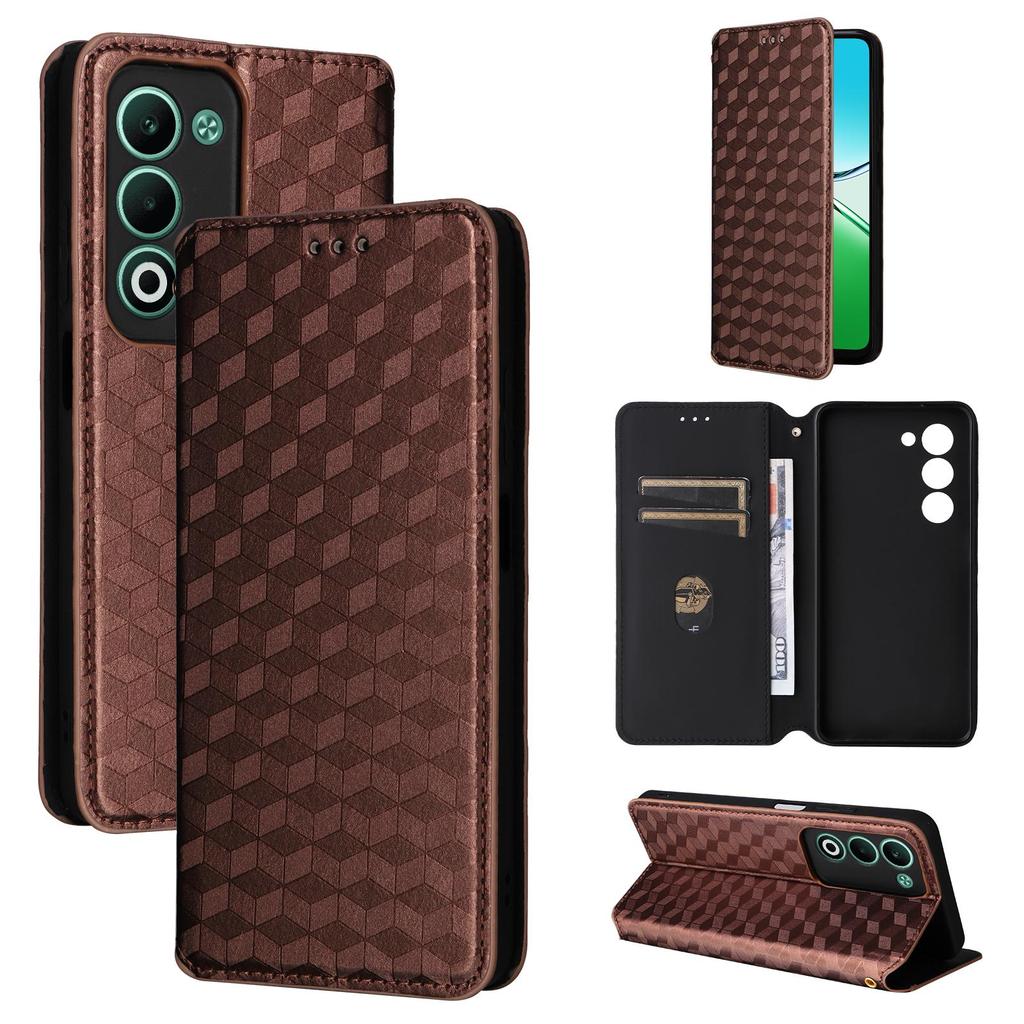 Flip Cover for OPPO A5 PU Leather Full-Body Protection With [RFID Blocking] Shockproof Durable Retro Phone Case