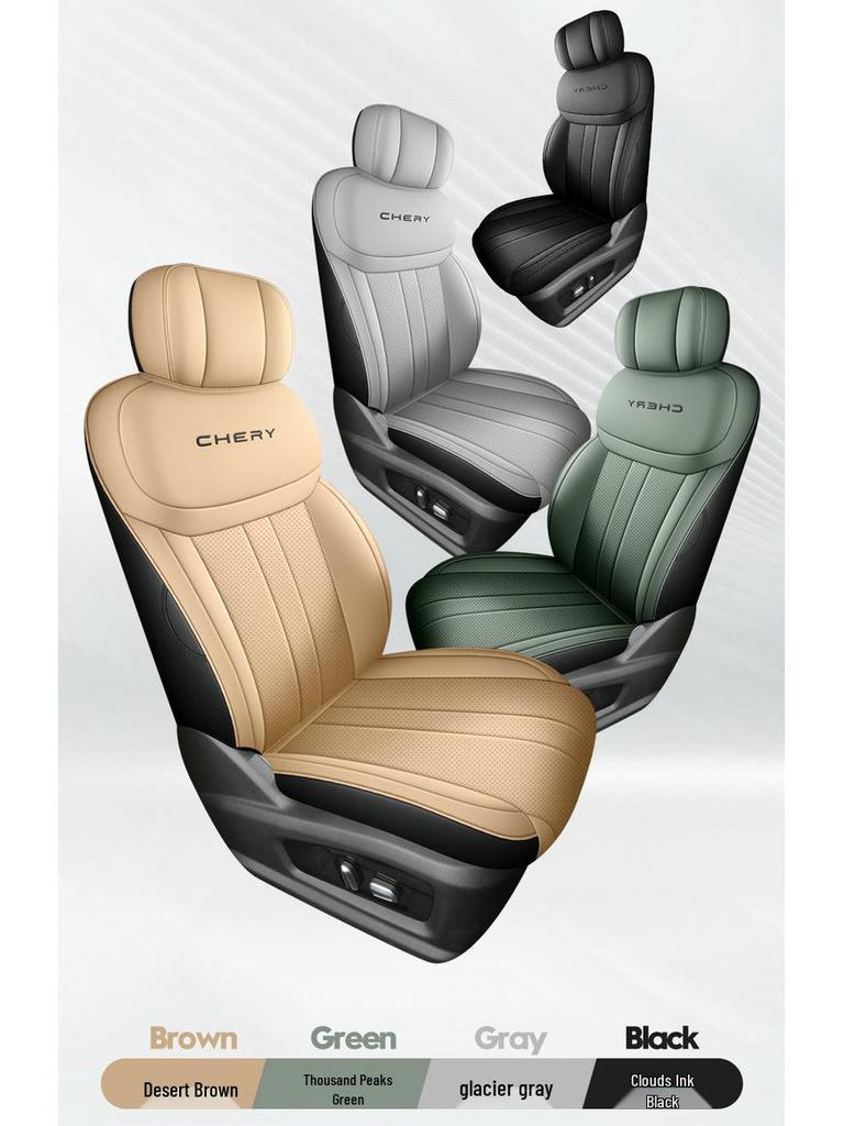 Universal Full Leather Car Seat Cushion for Explore 06 - New Model, Fits Five-Seat, All-Season Use.