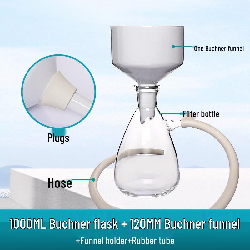 Ceramic Büchner Funnel Laboratory Vacuum Filtration Set