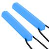 2pcs Silicone Teether High Temperature Resistant Waterproof Chewing Pendant Necklace