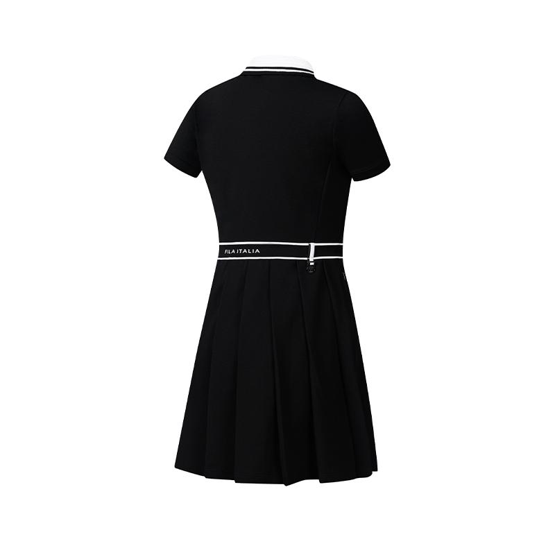 FILA Golf Series Skin-Friendly Casual Simple Short Sleeve Dress Women dresses A11W635308FBK