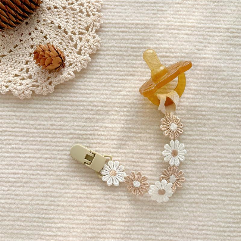 INS Korean Baby Pacifier Anti-Drop Chain and Teether Clip - Little Daisy Lanyard
