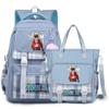 2Pcs/set Anime One Piece Large Capacity Handbag for Teenager Student Children Girl Boy Back To School Washable Versatile Crossbody Shoulder Bag