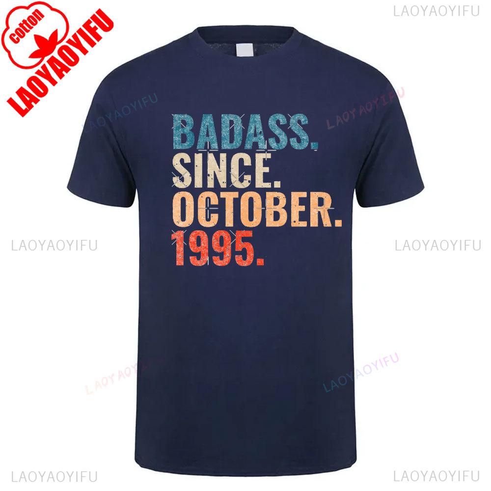 1995 The Year Vintage Cotton T Shirt Retro 90s Style Summer Short Sleeve Relaxed Fit Unisex Round Neck Tee Breathable Tops