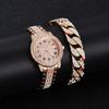 Ladies Watch Diamond Jewelry Watch, Women's Watch Quartz Watch Digital Watch Necklace Watch Set