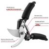Heavy-Duty Stainless Steel Labor-Saving Pruning Shears for Garden and Bonsai, Multi-Functional Power Shears for Thick Branches