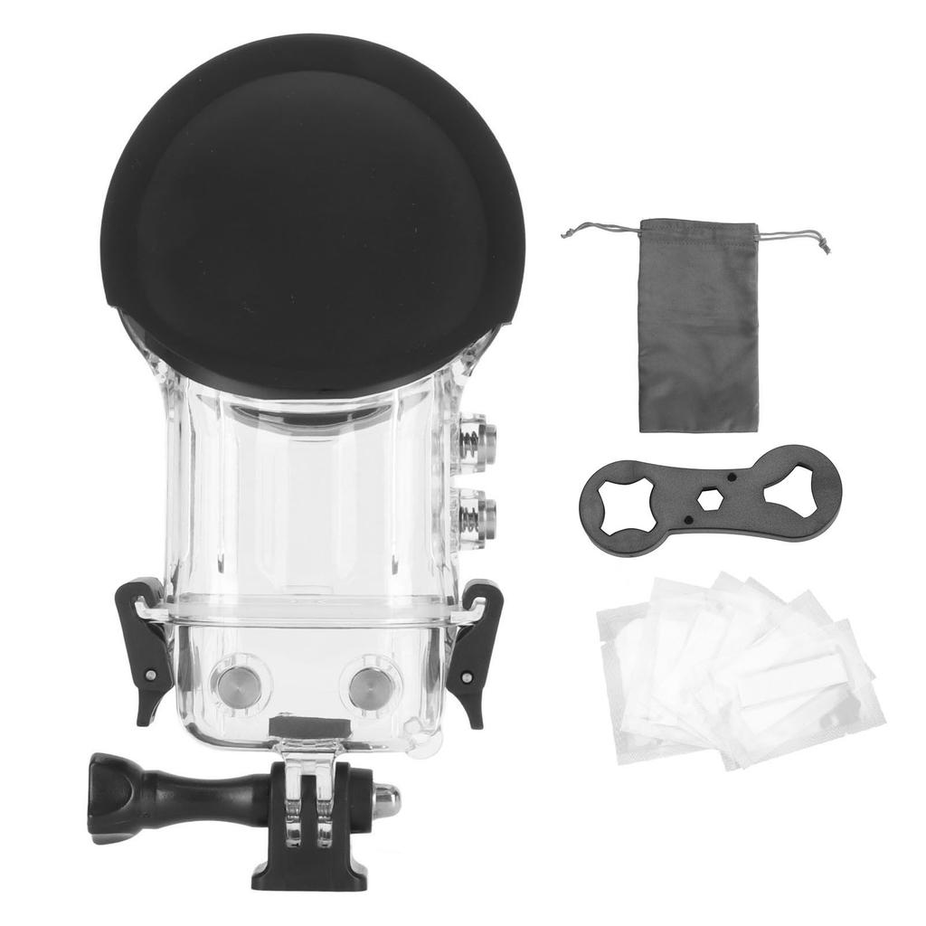 Camera Underwater Dive Protective Shell Hydrophobic Coating Clear Dive Case  164ft IPX8 Waterproof for ONE X3 Camera