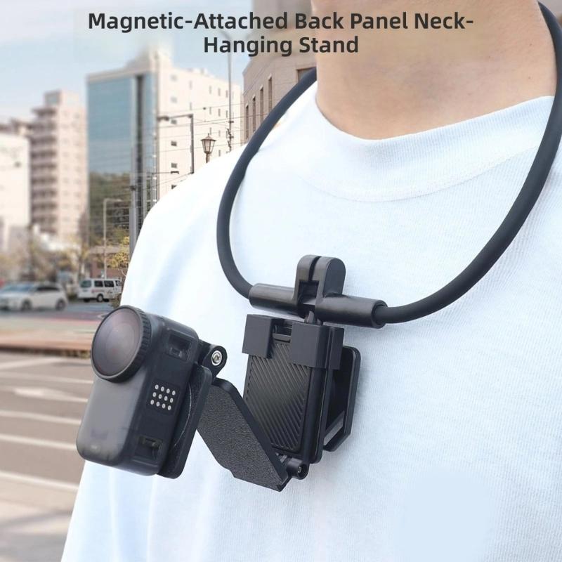 Magnetic Neck Mount Holder For Action Camera With Quick Release Design Perfect For Sports And Outdoor Recording