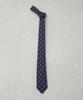 [Nano Universe] Kyoto Nishijin Washable Flower Motif Tie for Men, Size F 120, Navy, 668-5242201