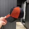 Handmade Diamond Studded Duckbill Cap Korean Style Trendy High-Quality Children'S Fashionable Face Enhancing Small Baseball Cap
