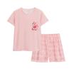 Cartoon sweet pajamas women's summer short-sleeved shorts new imitation cotton casual loose girls loungewear suit