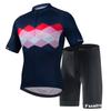 Mens Mountain Bike Cycling Jersey Bib Shorts Set Breathable Quick-Dry Sportswear Outdoor Riding