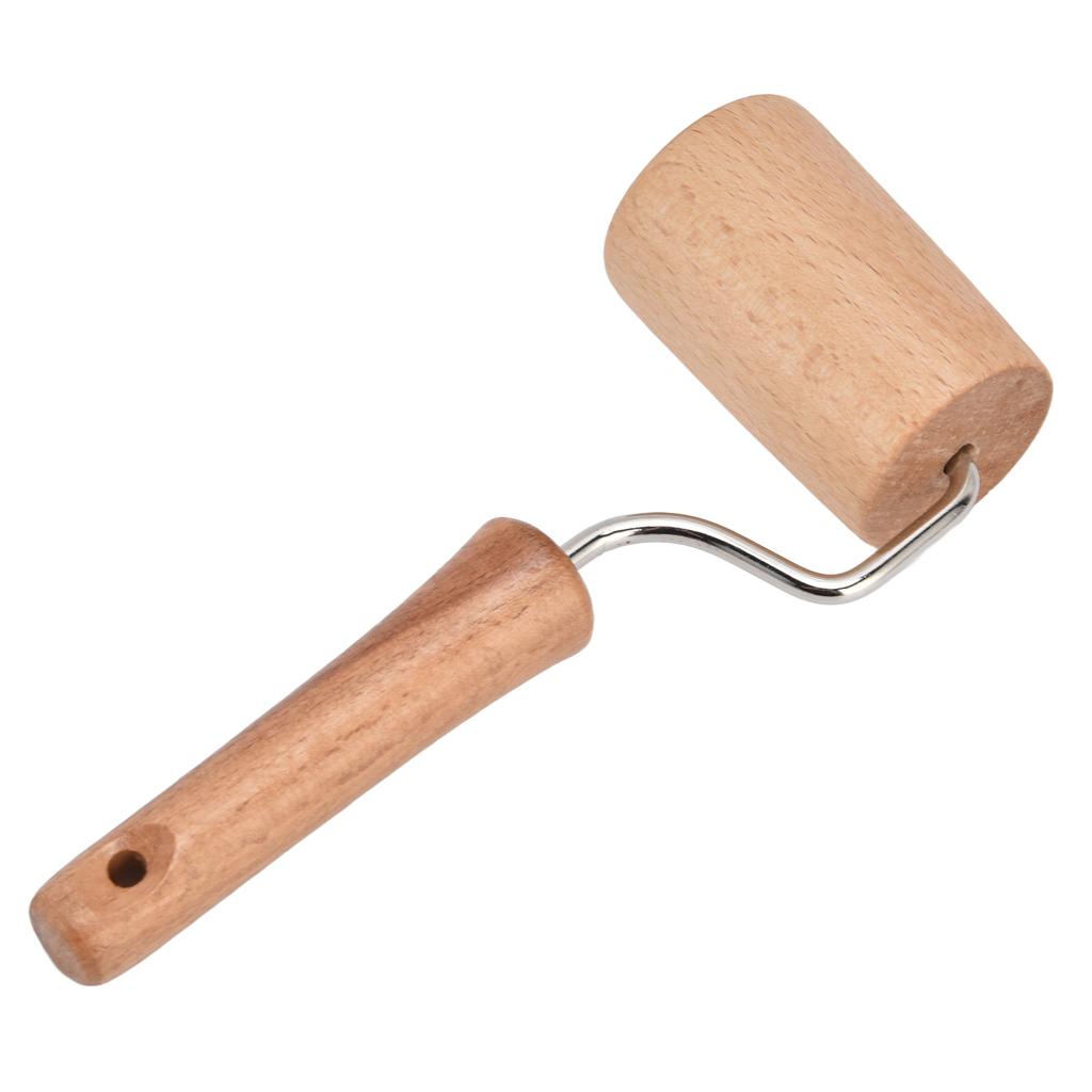 Wooden Rolling Pin Small Hangable Labor Saving Hand Dough Roller for Baking Pizza Cake