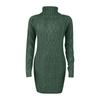 Women's Fashion Autumn And Winter Thick Two-lapel Retro Thick Line Dress