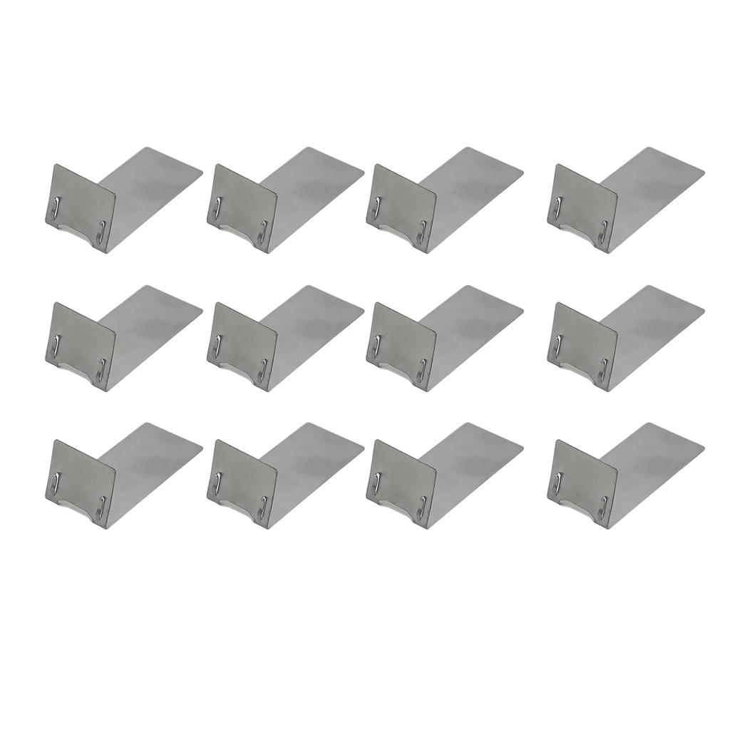 Pack Of 12 Place Card Stands Desktop Picture Holders Cellphone Display Rack Metal Restaurant Table Menu Holders