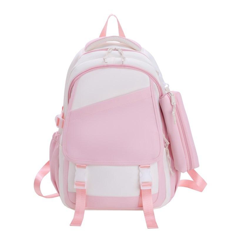 School bag New cartoon junior high school girl backpack Large capacity light commuter leisure bag