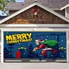 Christmas Garage Door Cover Large Christmas Banner Backdrop Decoration for Indoor Outdoor Garage Door Gate Party Wall Decor