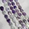 Hand-Painted Natural Gemstone Oval Beads for DIY Jewelry Necklaces & Bracelets