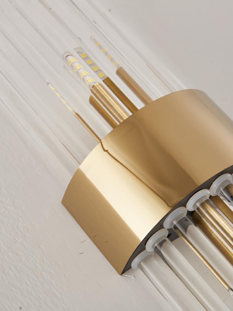 Modern Gold/Black Crystal Wall Light Sconces Stainless Steel Led Lamp for Living Room Bedroom Bedside Corridor Wall Decorations