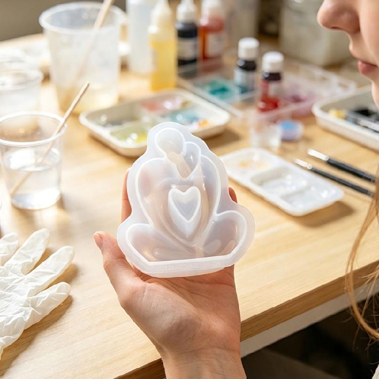 Flexible Figure Casting Forms, 4 Piece Couple Theme Set for Candle Projects with Gypsum Epoxy and Paraffin Pouring Use for Display Work