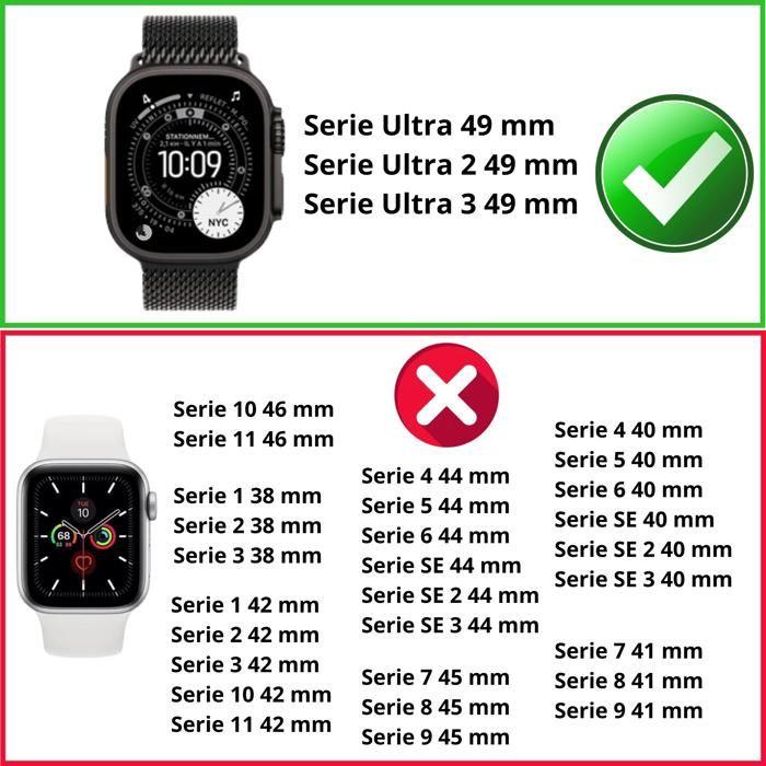 Hülle kompatibel Watch ULTRA 3 49 mm - Hartschutzhülle transparent Hülle Displayschutz aus gehärtetem Glas Phonillico®