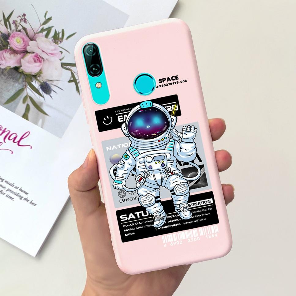 For Huawei P Smart 2019 6.21"Case Cute Cartoon Astronaut Soft Silicone Cover For Huawei P Smart 19 POT-LX3 Shockproof Phone Case