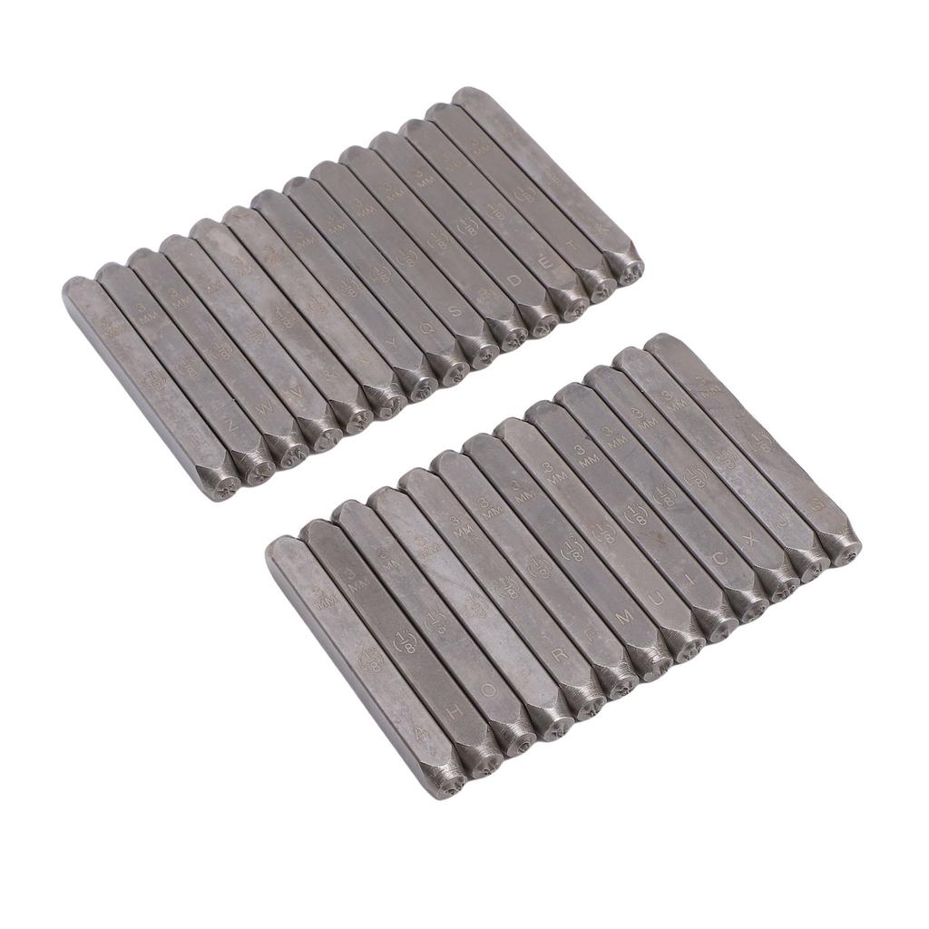 Cursive Font Stamp Carbon Steel Letters Punch Set Artistic Capital A Z Leather Craft Jewelry Metal Stamping Tools