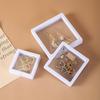 10pcs,Transparent Floating Display Box, Plastic Film Jewelry Packaging Box, Jewelry, Necklace, Ring, and Collectible Storage Box