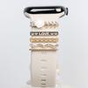 Metal Charms Watch Band Decoration Ring For Apple Diamond Ornament For Iwatch Bracelet Silicone Strap Jewelry Accessories