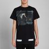 Off-White Religious Stripe Short Sleeve T-Shirt Regular Fit Men Tops Black OMAA002S160010061088