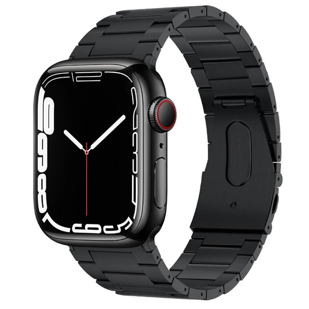 Titan Metallarmband für Apple Watch Ultra 49mm 10 9 8 7 45mm 41mm 42mm 46mm Leichtes Armband Band iWatch 6 5 4 SE Correa