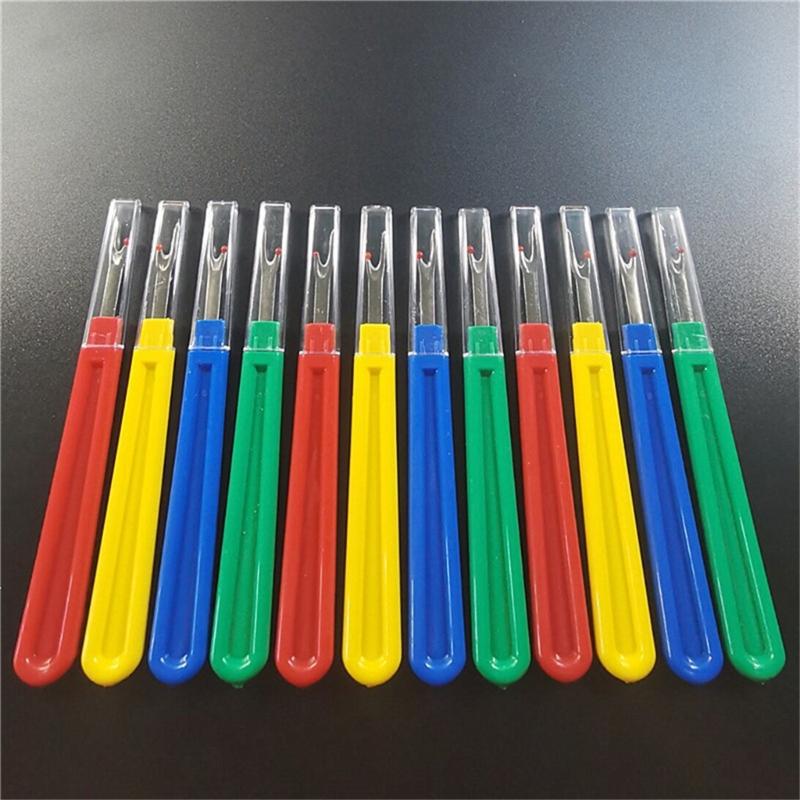 12Pcs Large Size Seam Rippers, Long Handle Stitching Rippers Thread Remover for Sewing Crafting, Removing Thread Tool