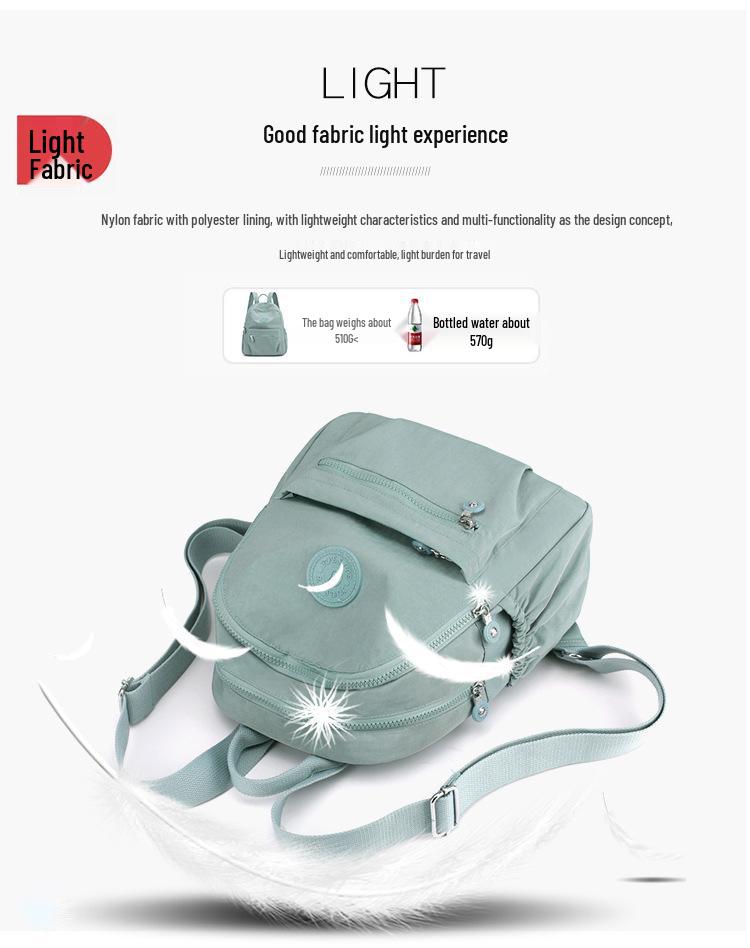 Damen Modischer Rucksack aus Nylon-Oxford-Canvas - Koreanischer Stil, Vielseitig für die Schule oder als Mama-Tasche