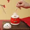 1PC Automatic Pop-Up Toothpick Holder with Cute Cat Decoration Novelty Kitchen Home Storage Box