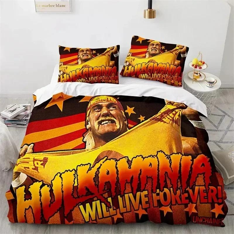 3D-tryck Brottningsspel WWE EAW Sängklädesset, Påslakan Täcke Sängset Örngott, King Queen Twin Storlek Pojkar Flickor