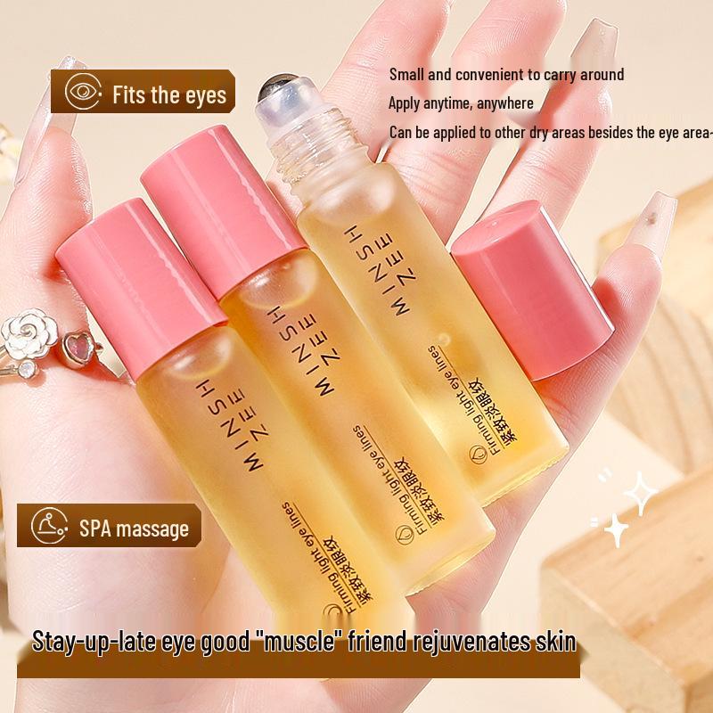 Mingxi Zhi Augenserum: Straffendes Öl zur Aufhellung von Augenringen, Tränensäcken und Linien mit Lifting-Massage-Rollerball.